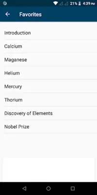 Chemistry android App screenshot 1